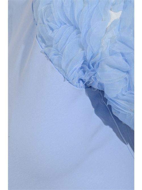 T-shirt in cotone con maniche rose Celeste NO SECRETS | 261NS277CELESTE